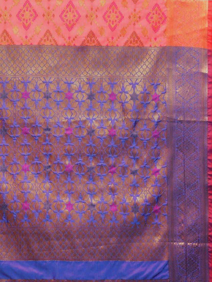 women self design banarasi saree with blouse - 21318540 - Standard Image - 4