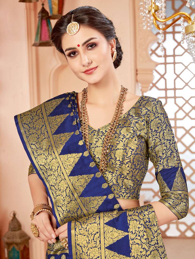 women self design banarasi saree with blouse - 21318585 -  Standard Image - 1