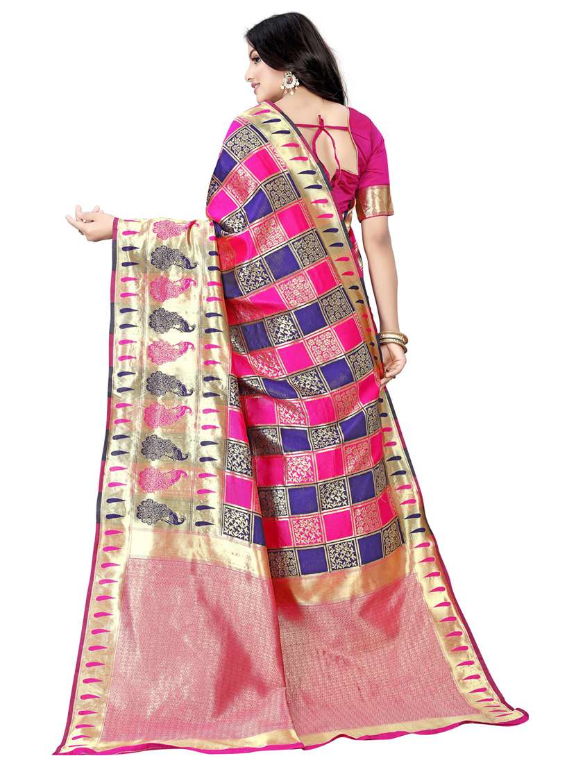 women self design paithani saree with blouse - 21318633 -  Standard Image - 1