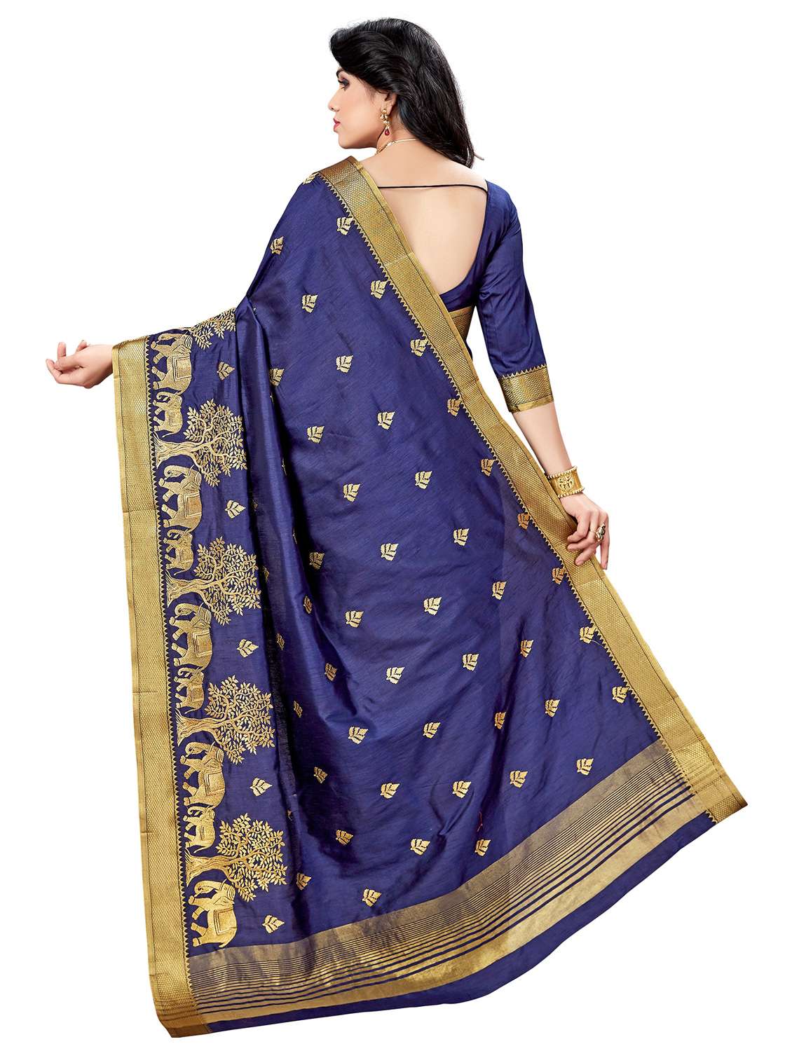 women self design banarasi saree with blouse - 21318678 -  Standard Image - 1