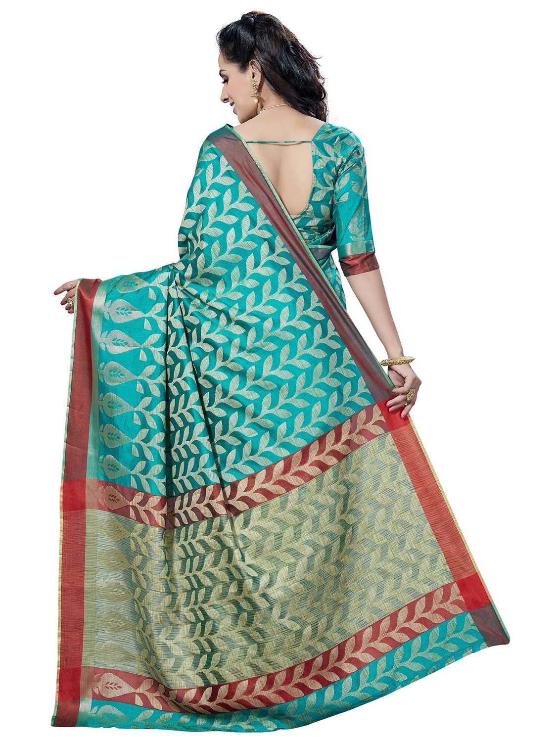 women self design kanjivaram saree with blouse - 21318687 -  Standard Image - 1