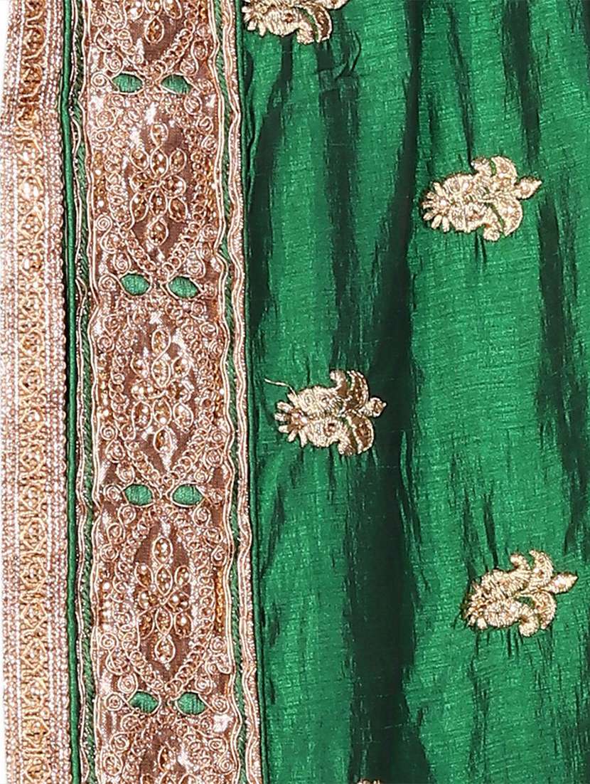 women embroidered half & half saree with blouse - 21318700 -  Standard Image - 4