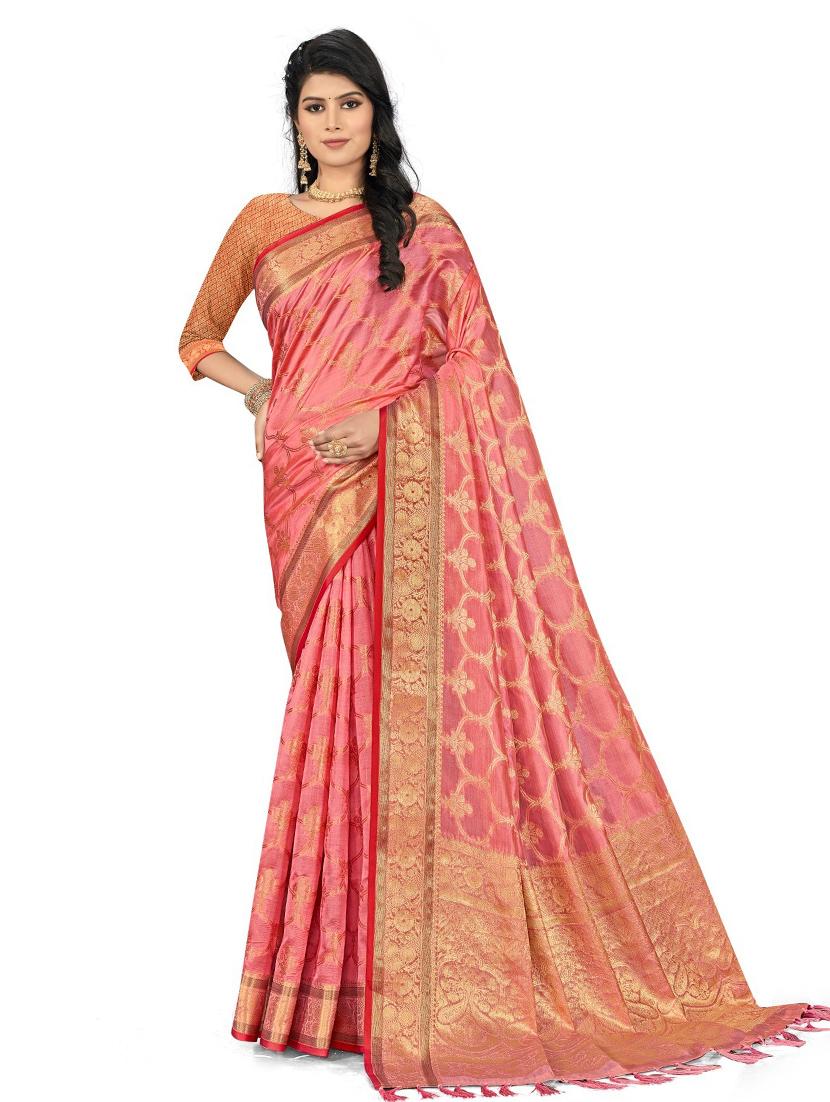 women self design kanjivaram saree with blouse - 21318761 - Zoom Image - 0