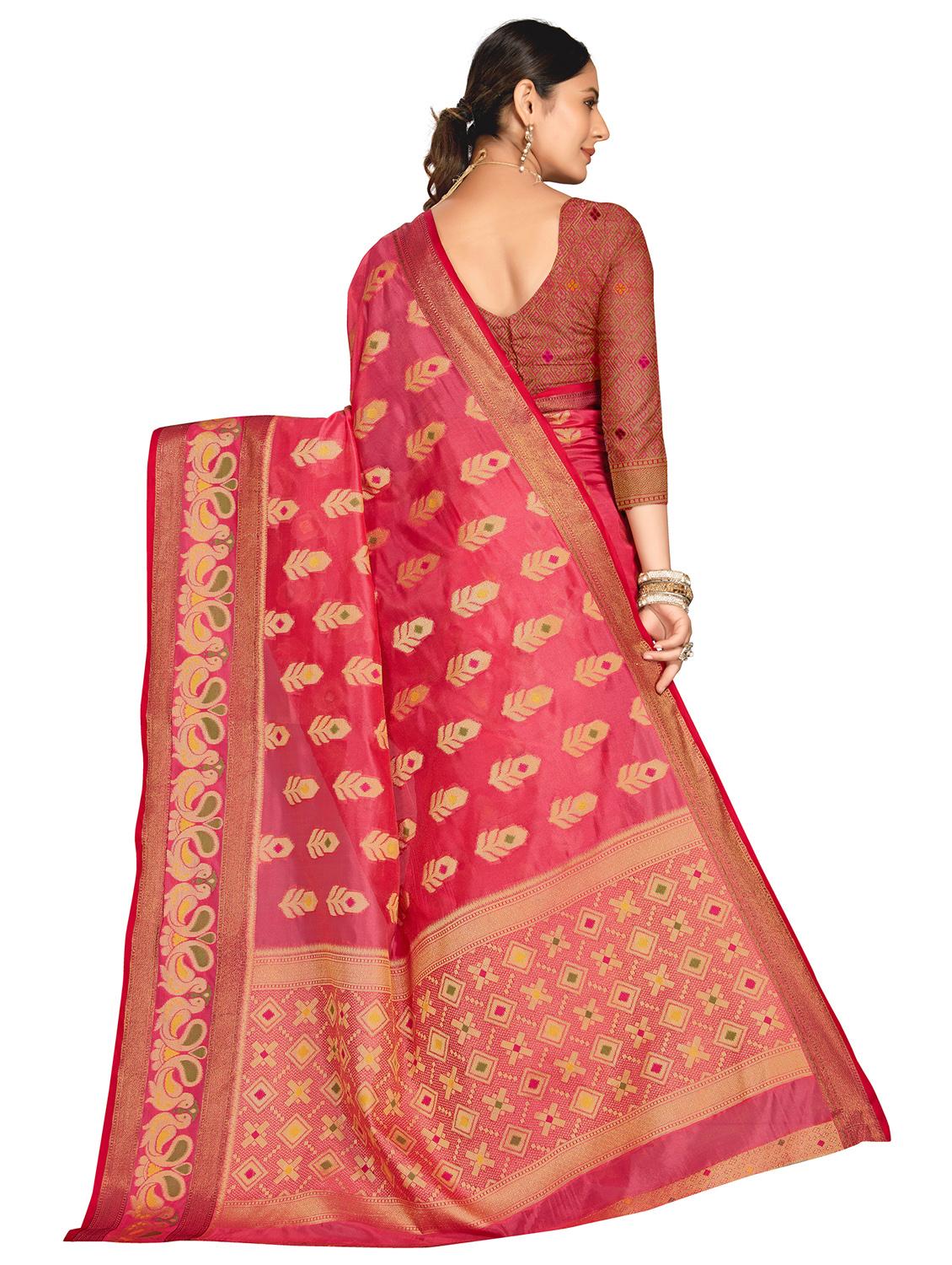 women self design banarasi saree with blouse - 21318814 -  Standard Image - 1