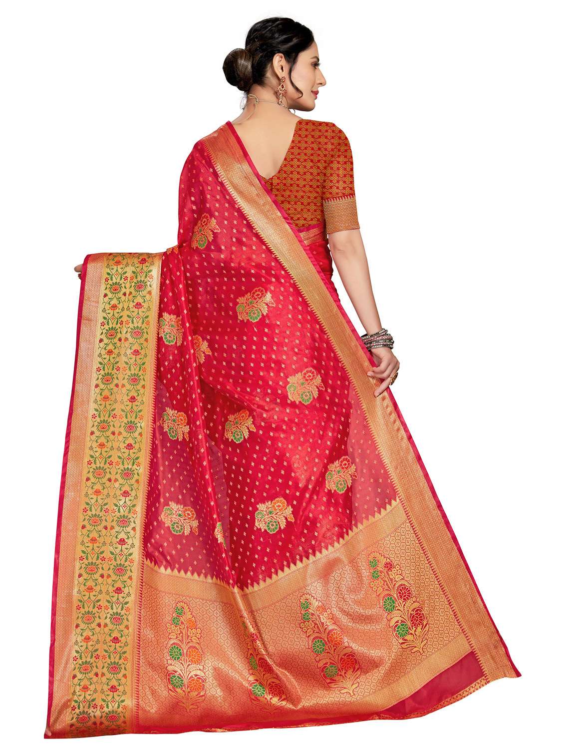 women self design banarasi saree with blouse - 21318892 -  Standard Image - 1