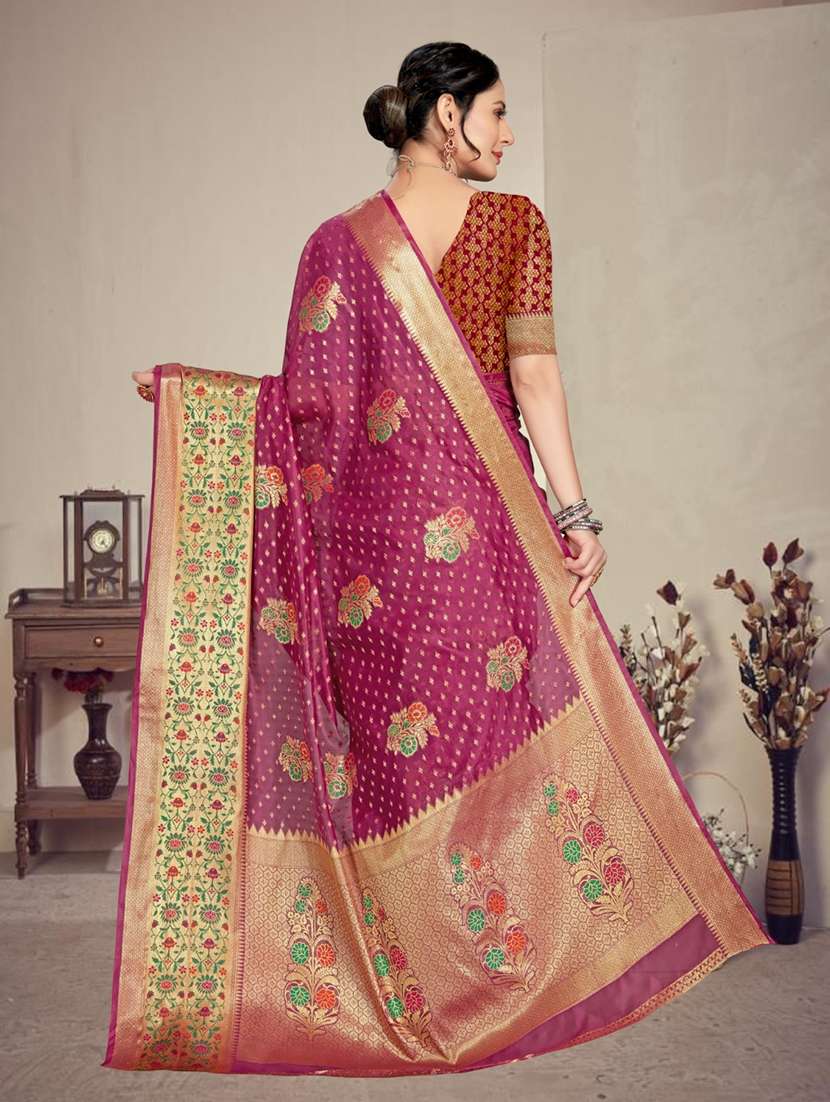 women self design banarasi saree with blouse - 21318901 -  Standard Image - 1