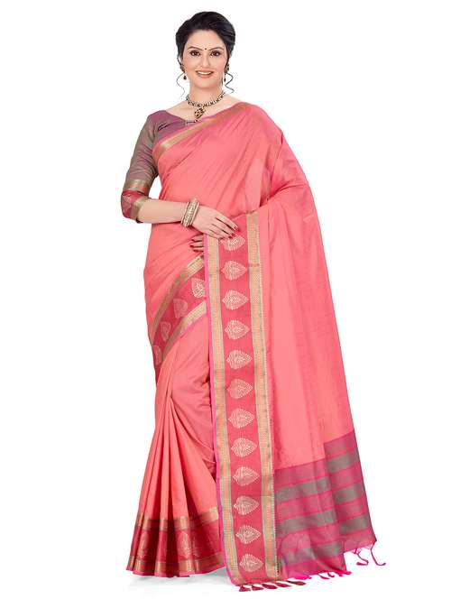 women self design zari work saree with blouse - 21318913 - Standard Image - 0