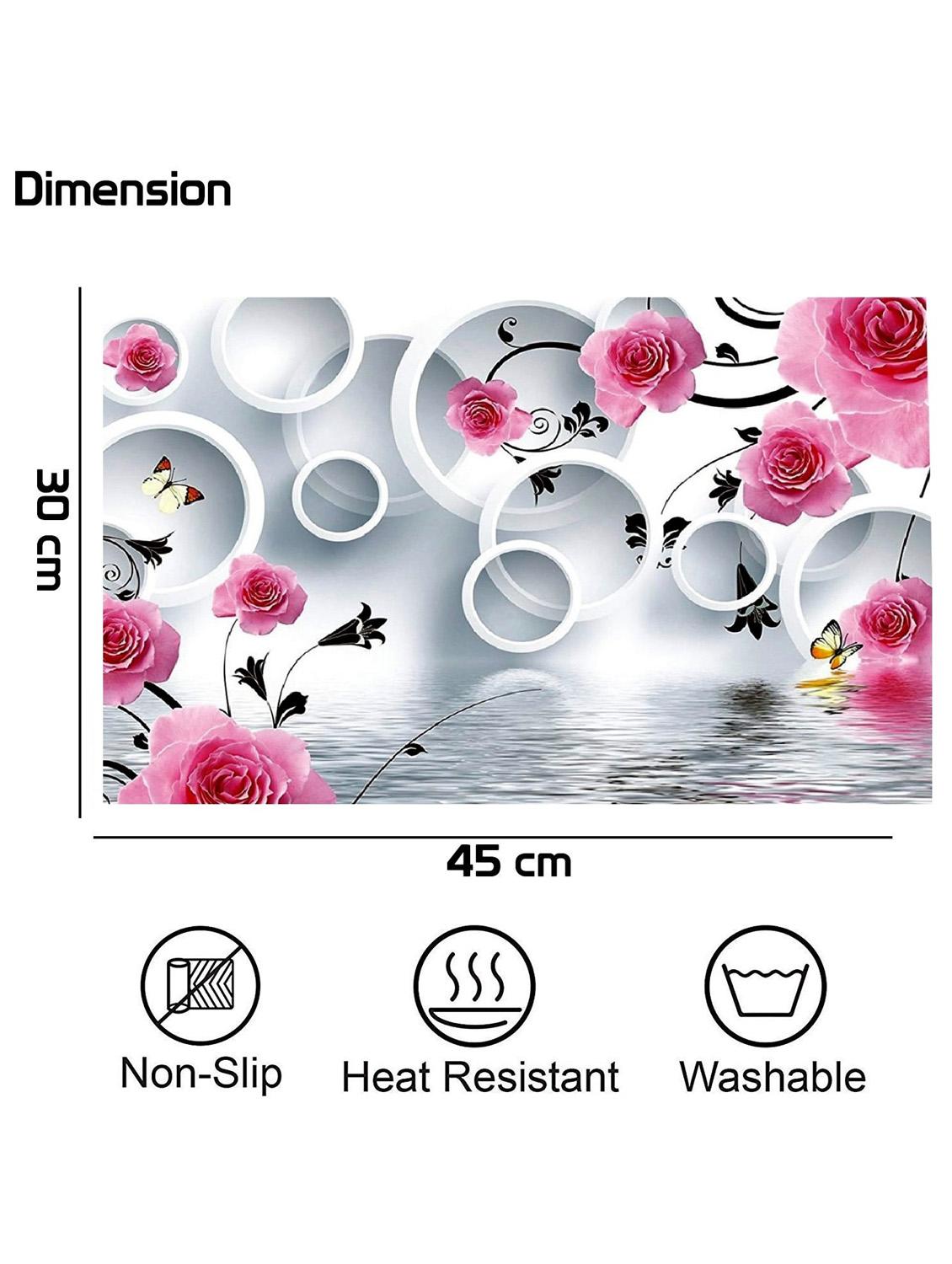 rectangular pack of 6 table placemat (multicolor, pvc) - 21319014 - Standard Image - 1