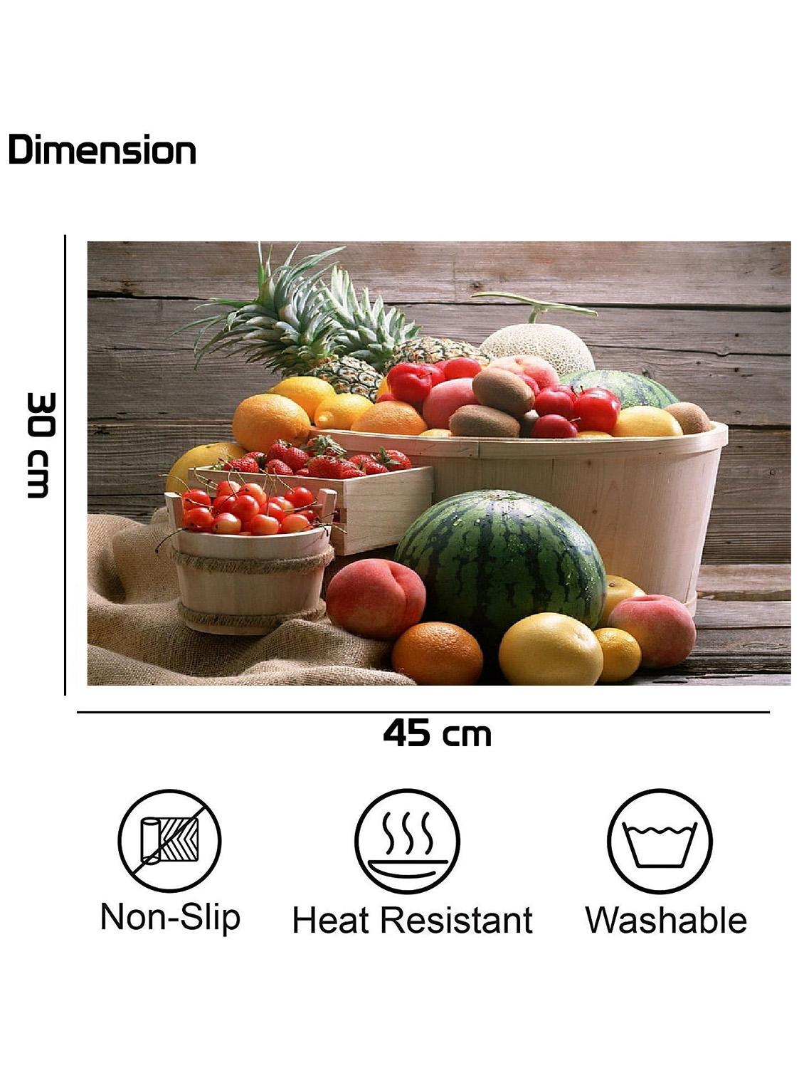 rectangular pack of 6 table placemat (multicolor, pvc) - 21319022 - Standard Image - 1