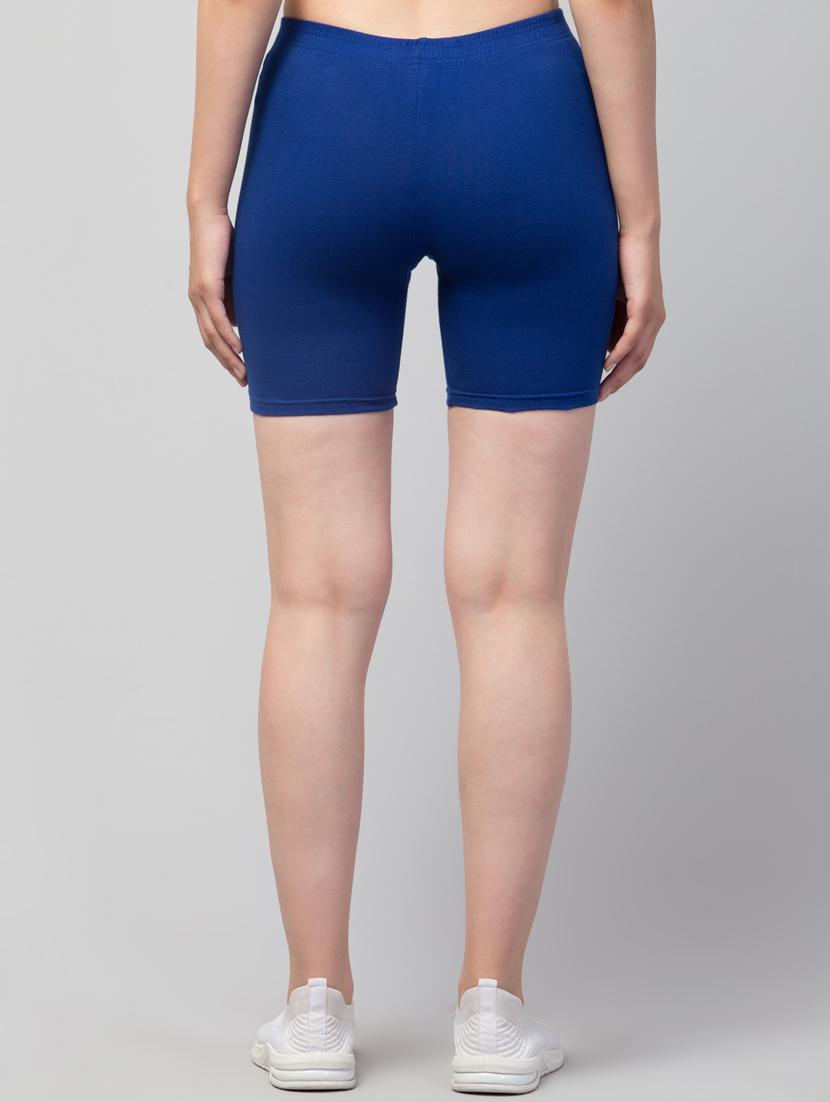 women solid mid rise active wear shorts - 21319451 - Standard Image - 1