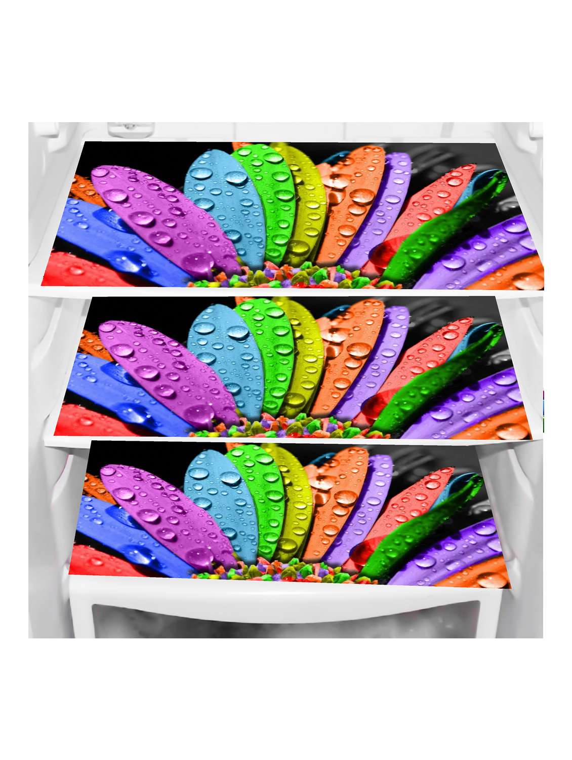 set of printed fridge mats with top cover - 21319680 -  Standard Image - 1