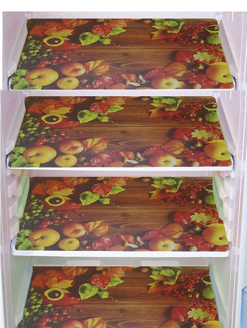 set of printed fridge mats with top cover - 21319917 -  Standard Image - 1