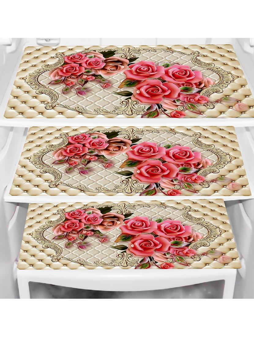 set of printed fridge mats with top cover - 21319947 - Standard Image - 1