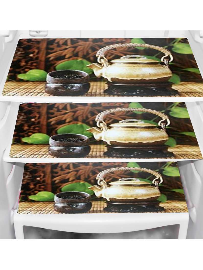 set of printed fridge mats (width: 44 cm) - 21319948 -  Standard Image - 1