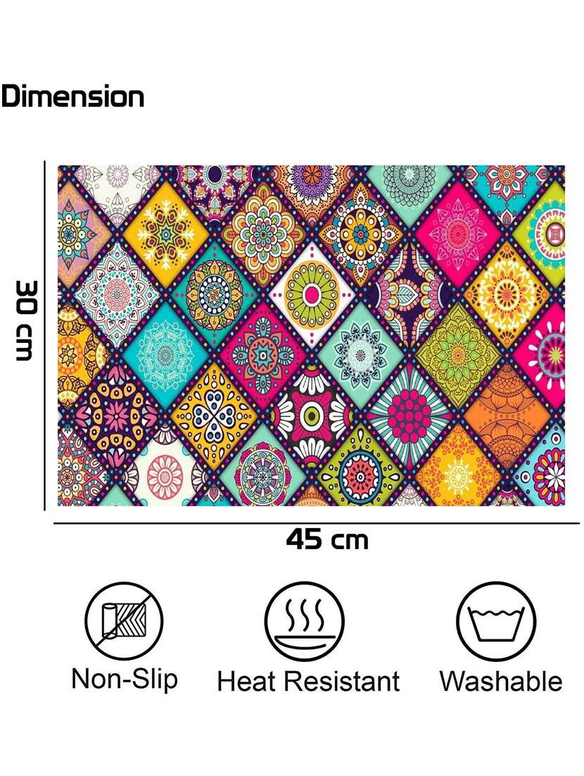 pack of 4 printed fridge mat - 21320187 -  Standard Image - 1
