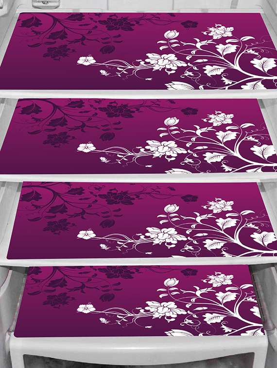 set of printed fridge mats with top cover - 21320245 -  Standard Image - 1