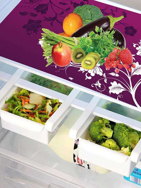 set of printed fridge mats with top cover - 21320245 -  Standard Image - 4