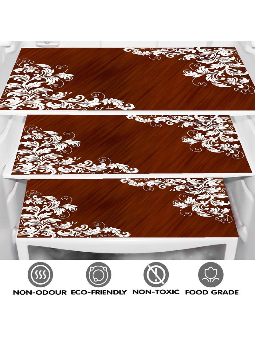set of printed fridge mats with top cover - 21320278 - Standard Image - 1