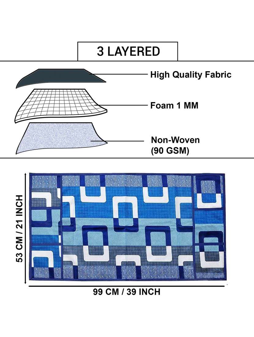 set of printed fridge mats with cover - 21320333 -  Standard Image - 1