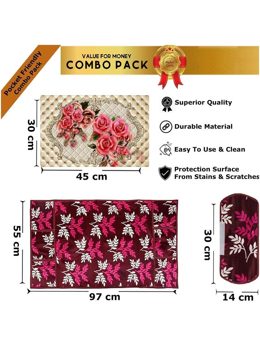 set of printed fridge mats with top cover - 21320356 -  Standard Image - 4