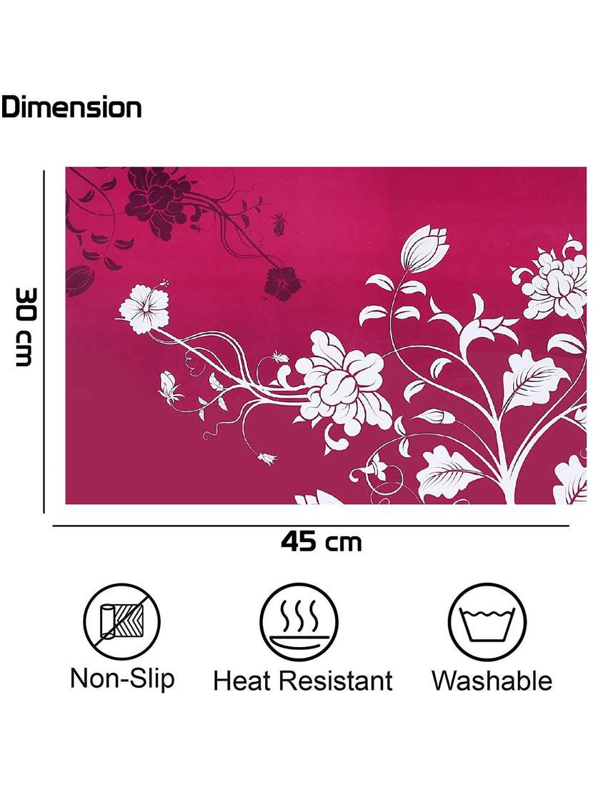 pack of 4 printed fridge mat - 21320382 -  Standard Image - 1