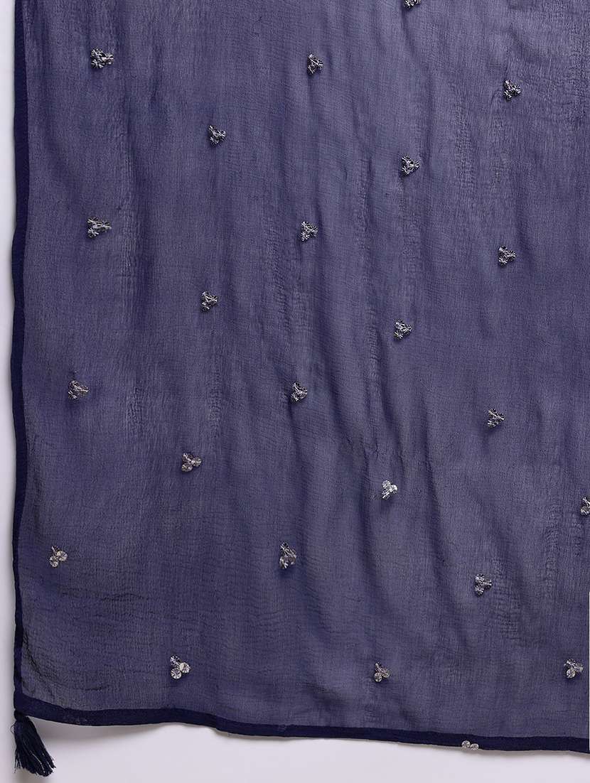 women three quarter sleeve kurta pant with dupatta set - 21320681 - Standard Image - 6