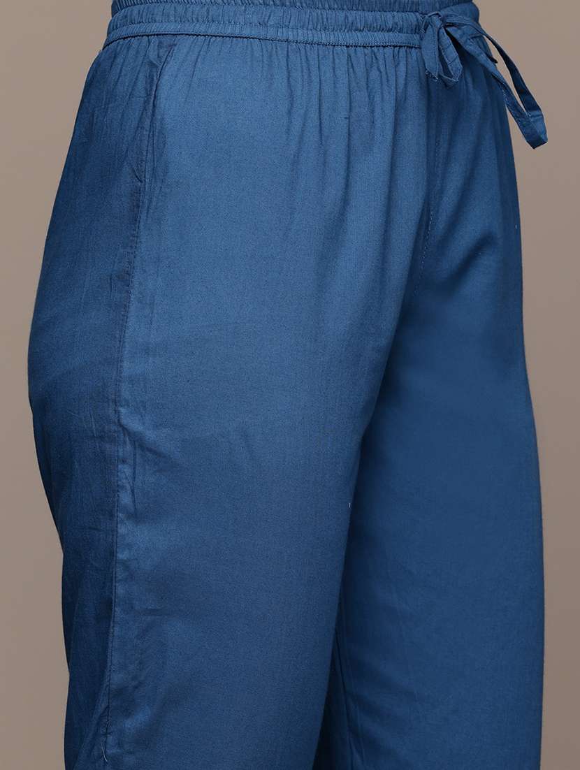 women three quarter sleeve kurta pant with dupatta set - 21320714 - Standard Image - 4