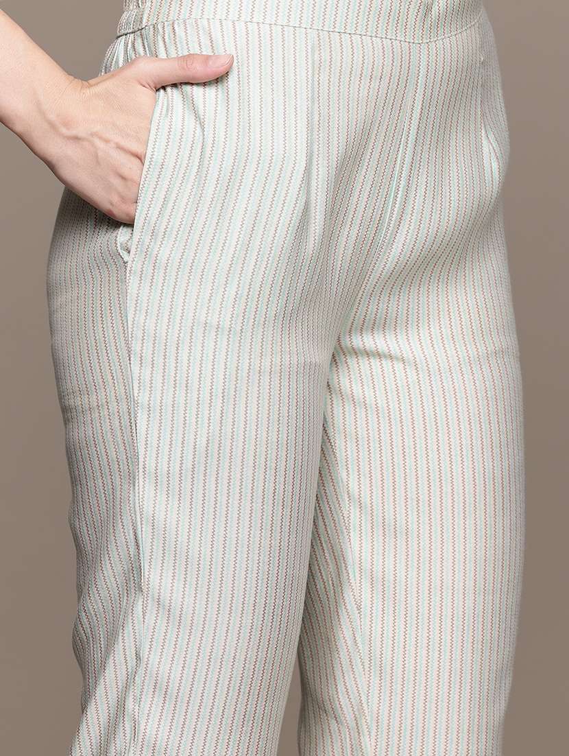 women printed round neck kurta pant set - 21320741 -  Standard Image - 6