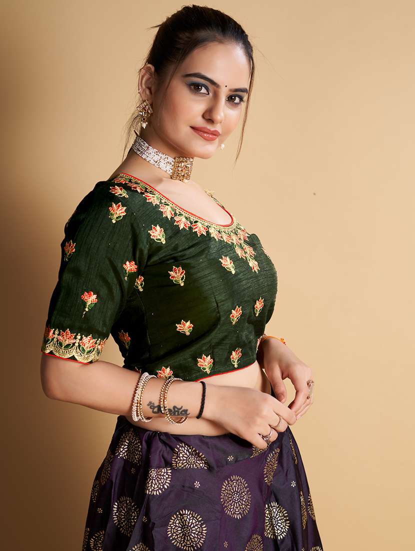 women stitched embroidered blouse - 21320812 -  Standard Image - 1