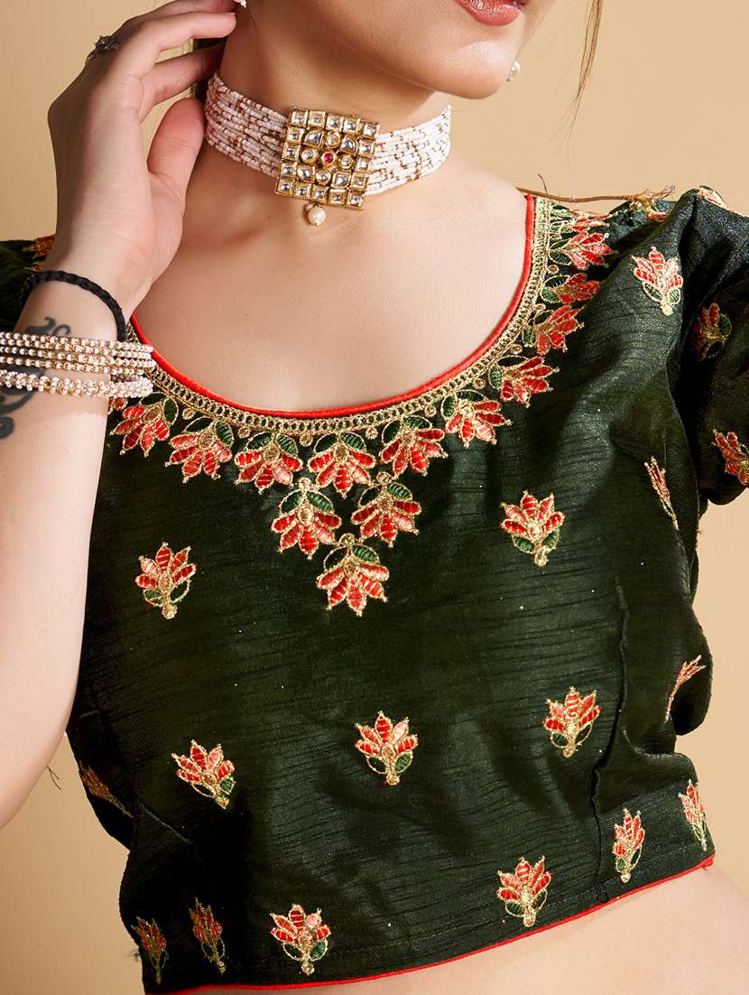 women stitched embroidered blouse - 21320812 -  Standard Image - 4