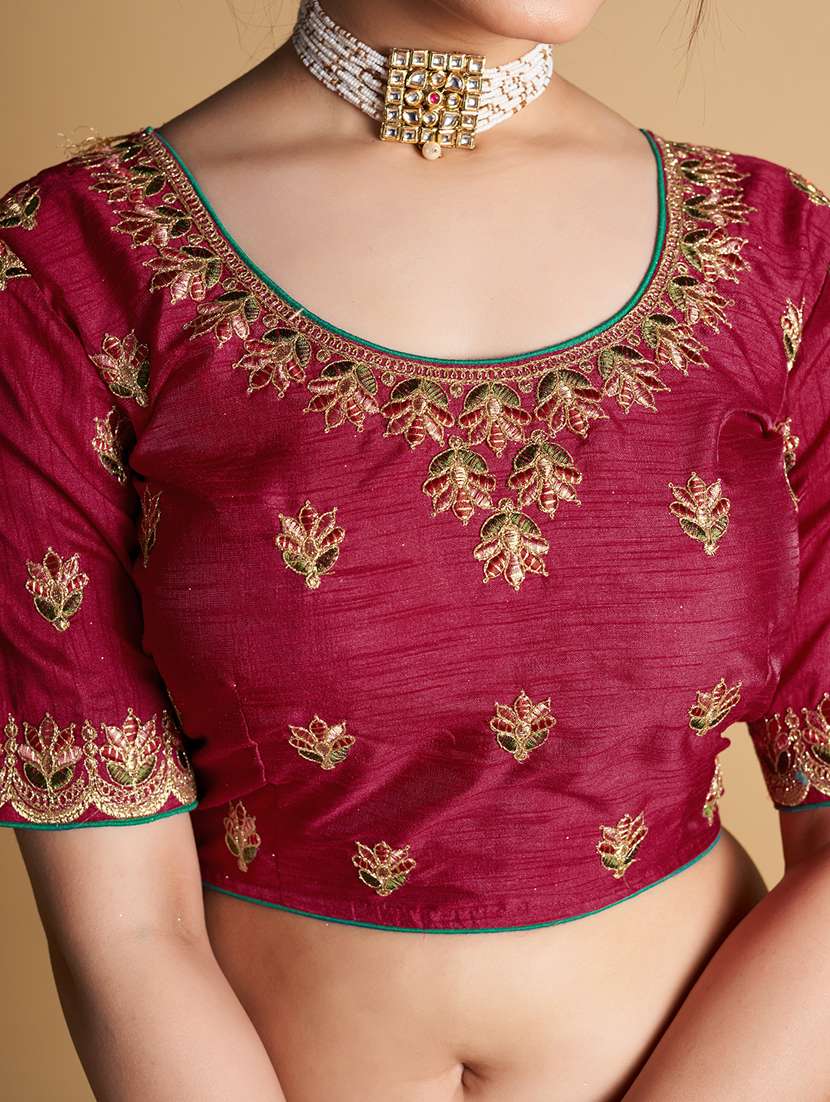 women stitched embroidered blouse - 21320813 -  Standard Image - 4