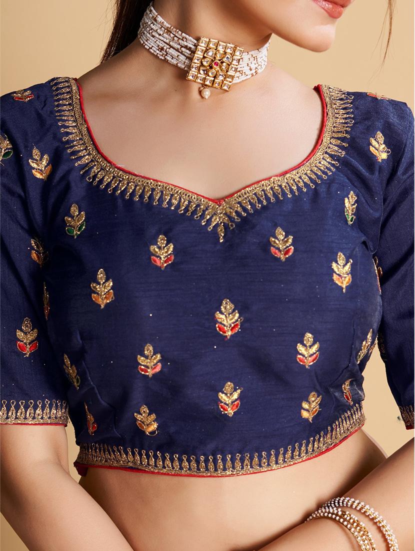 women stitched embroidered blouse - 21320814 - Standard Image - 4
