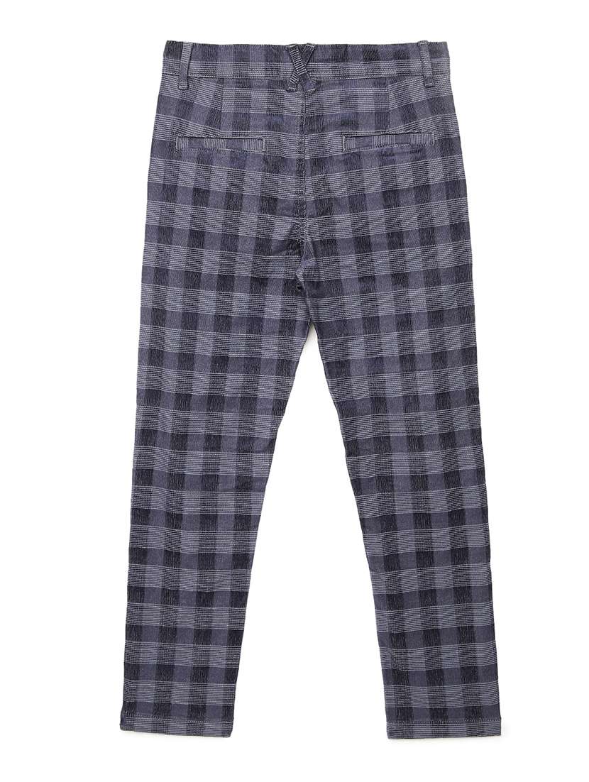 blue cotton casual trouser - 21321576 - Standard Image - 1
