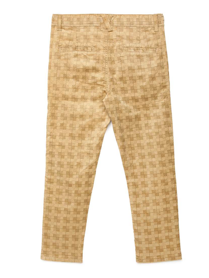 khaki cotton casual trouser - 21321577 -  Standard Image - 1