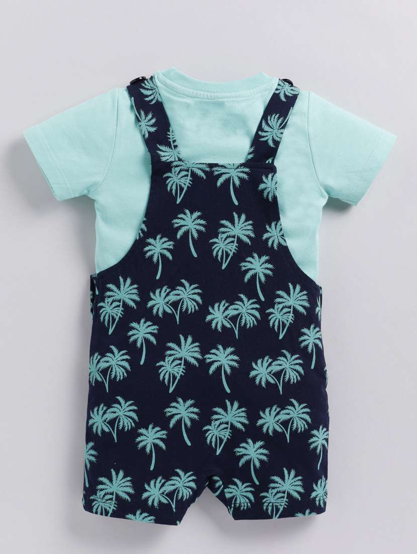 kids printed dungarees with t-shirt - 21321627 -  Standard Image - 1