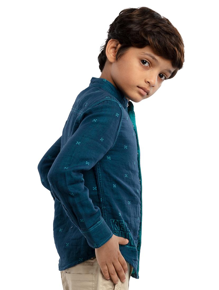 boys printed casual shirt - 21321800 - Standard Image - 1