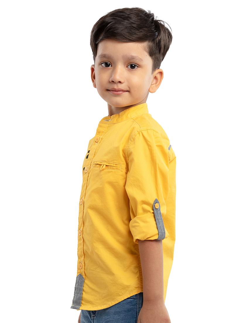 yellow cotton shirt - 21321812 - Standard Image - 1