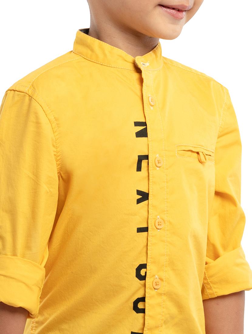 yellow cotton shirt - 21321812 - Standard Image - 4