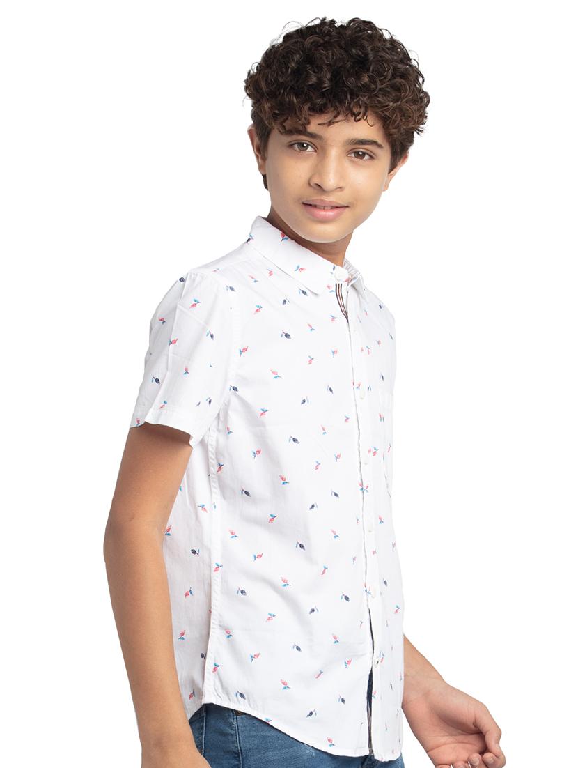 boys printed casual shirt - 21321822 - Standard Image - 1