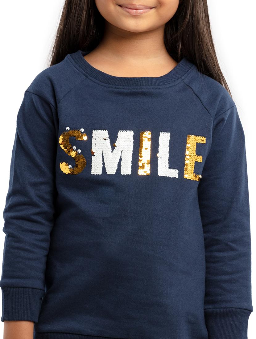 girls long sleeves round neck sweatshirts - 21322015 - Standard Image - 4