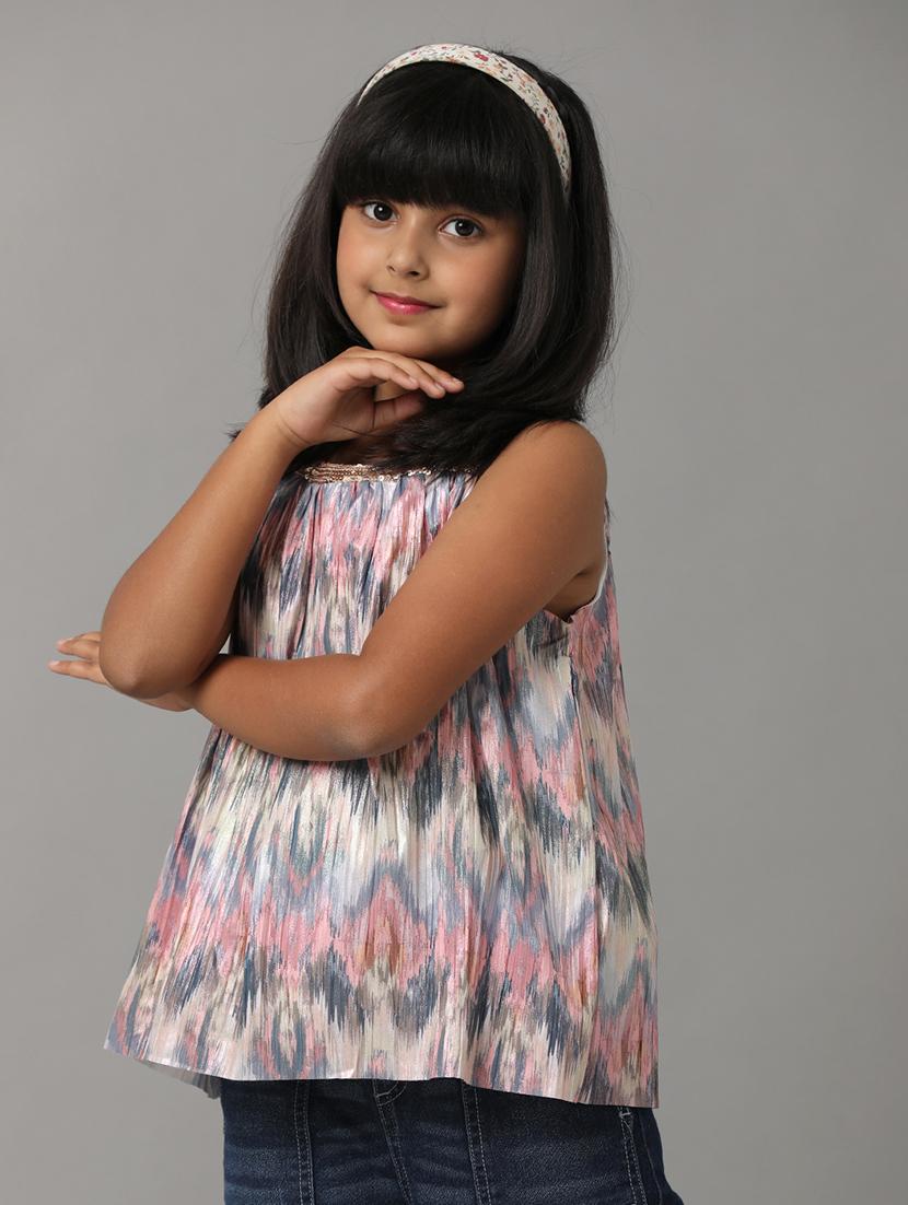 pink polyester top - 21322237 - Standard Image - 1