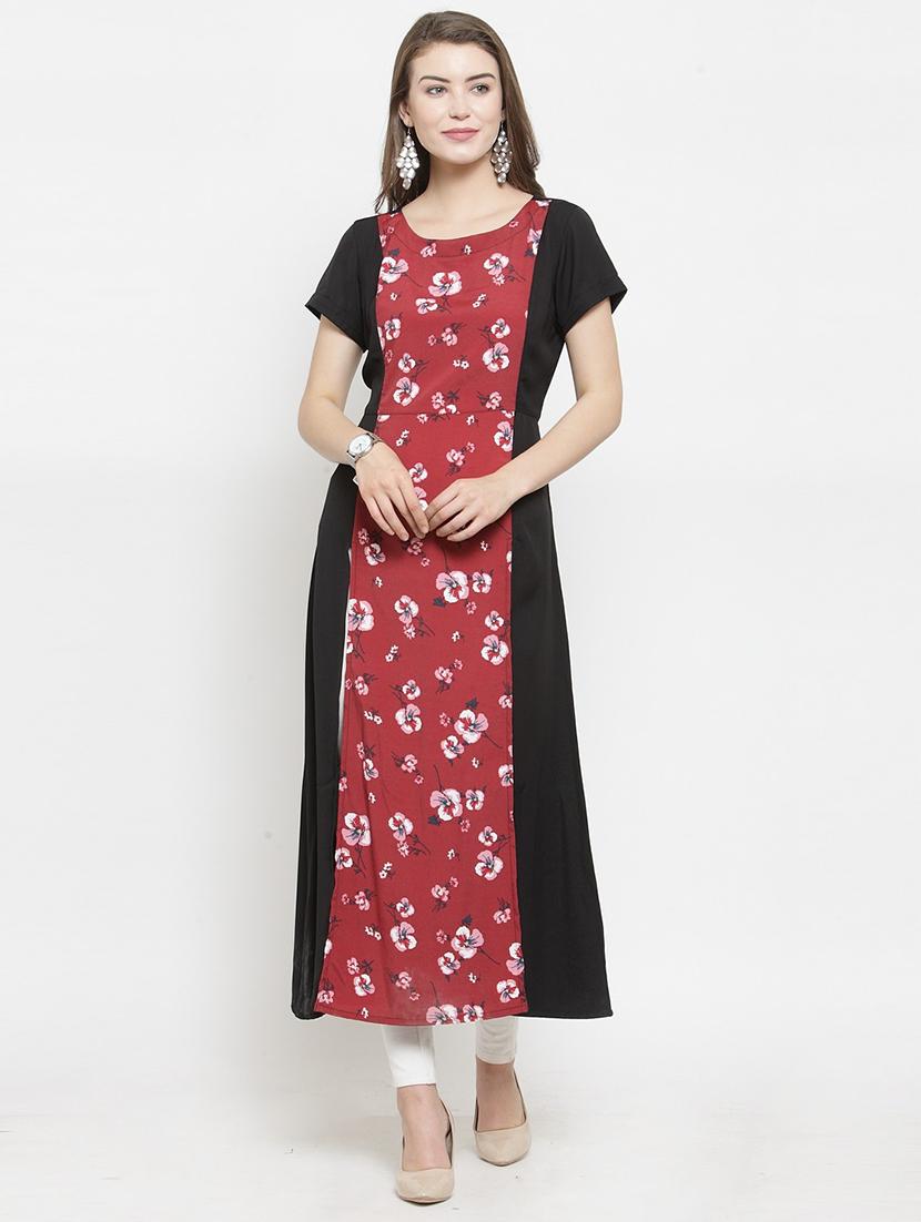 women short sleeves a-line kurta - 21324642 - Zoom Image - 0