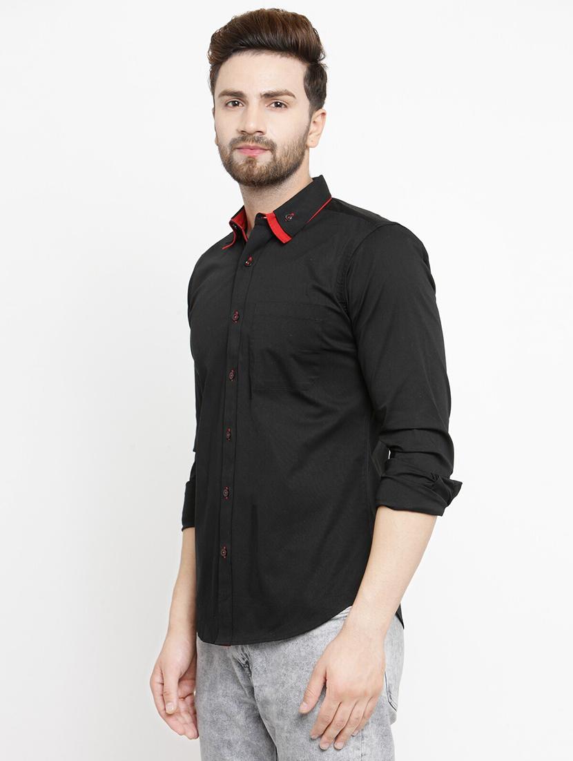 men solid cotton casual shirt - 21324679 -  Standard Image - 1