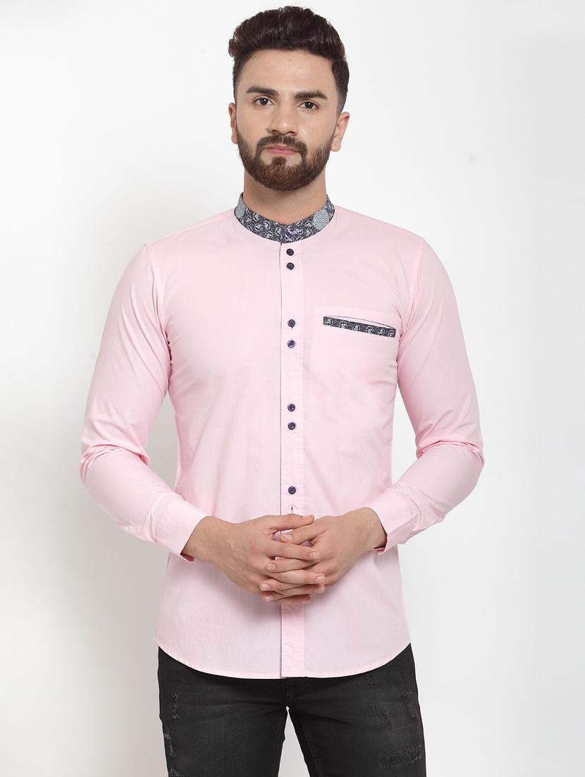 men long sleeved solid casual shirt - 21324708 - Zoom Image - 0