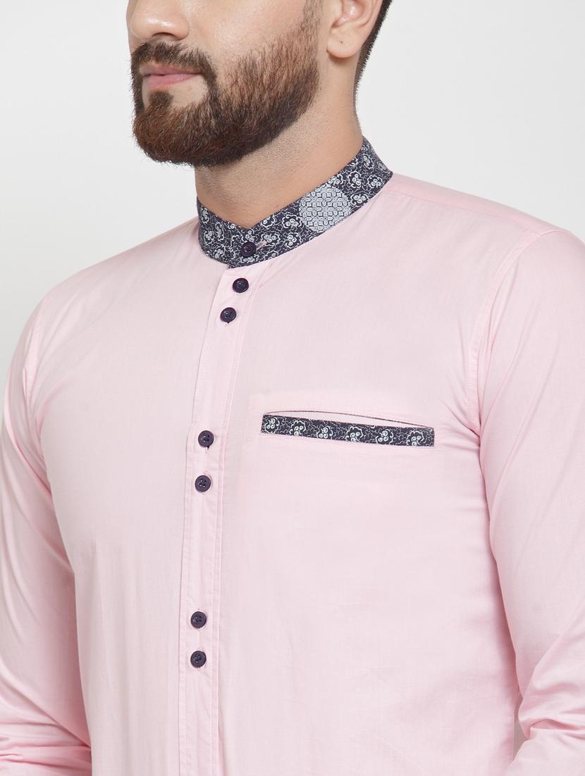 men long sleeved solid casual shirt - 21324708 - Standard Image - 4