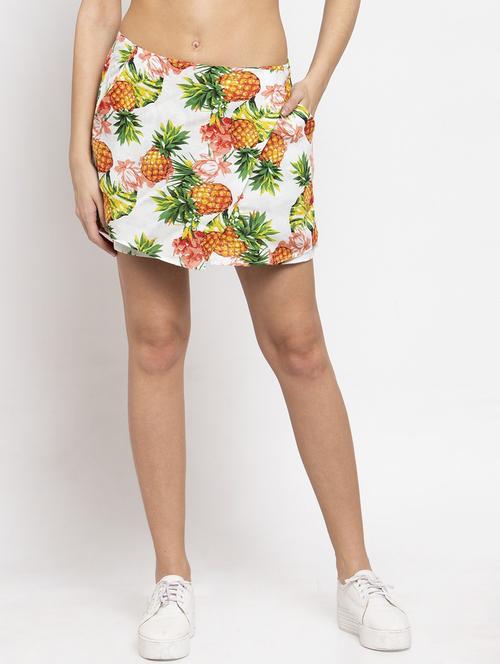 women white viscose wrap skirt - 21324730 -  Standard Image - 0