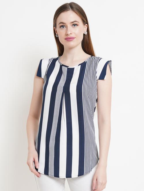 women white polyester regular top - 21324766 - Standard Image - 0