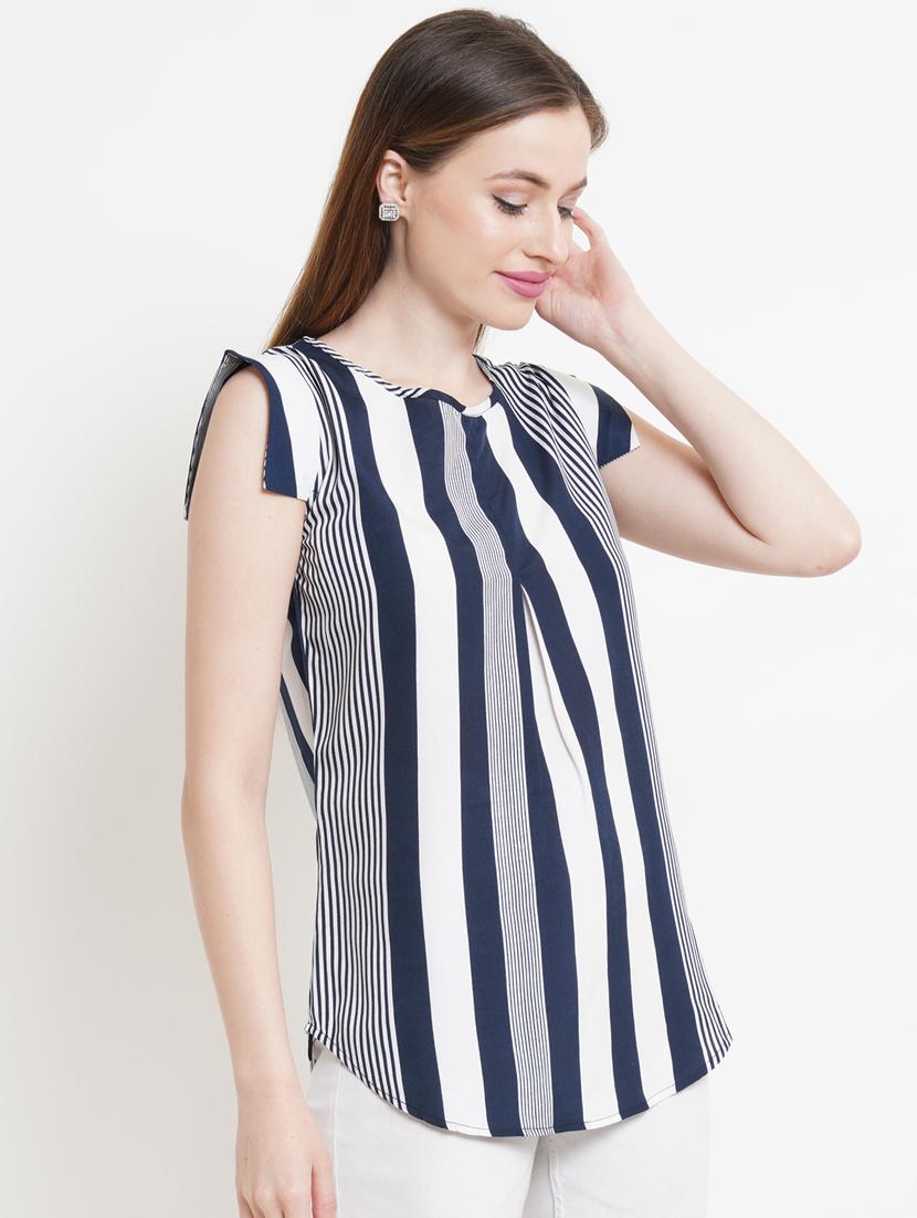 women white polyester regular top - 21324766 -  Standard Image - 1