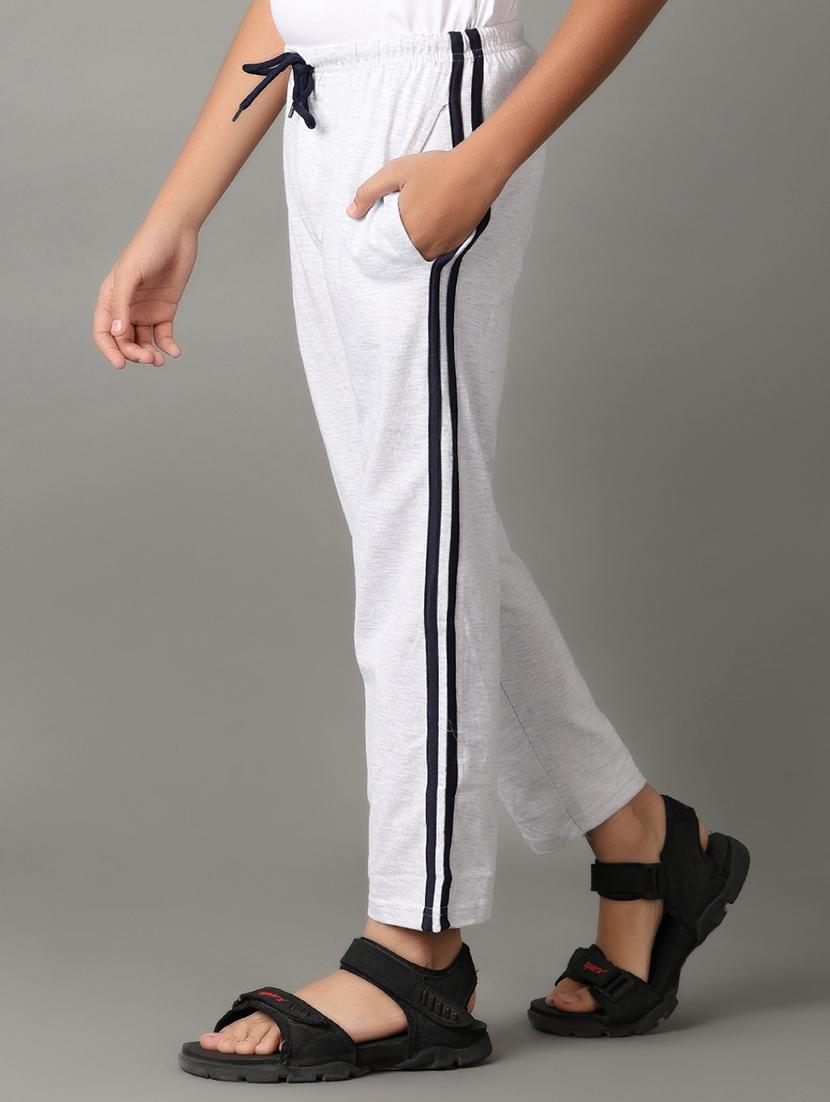 grey cotton casual track pants - 21324988 - Standard Image - 1
