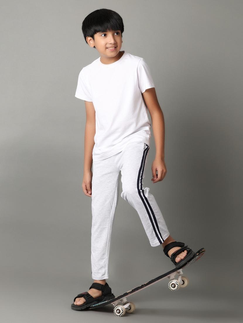 grey cotton casual track pants - 21324988 - Standard Image - 4